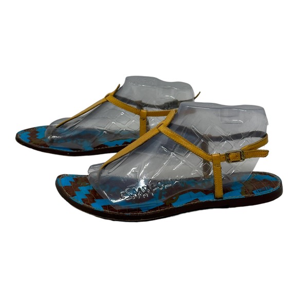 Sam Edelman yellow flat sandals size 9M - Picture 9 of 10